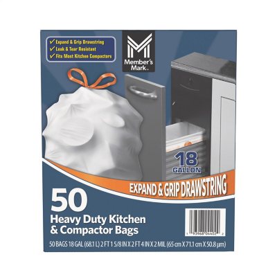 Member's Mark Heavy Duty 18-Gallon Kitchen & Compactor Trash Bags