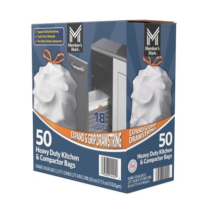 Member's Mark Heavy Duty 18-Gallon Kitchen & Compactor Trash Bags